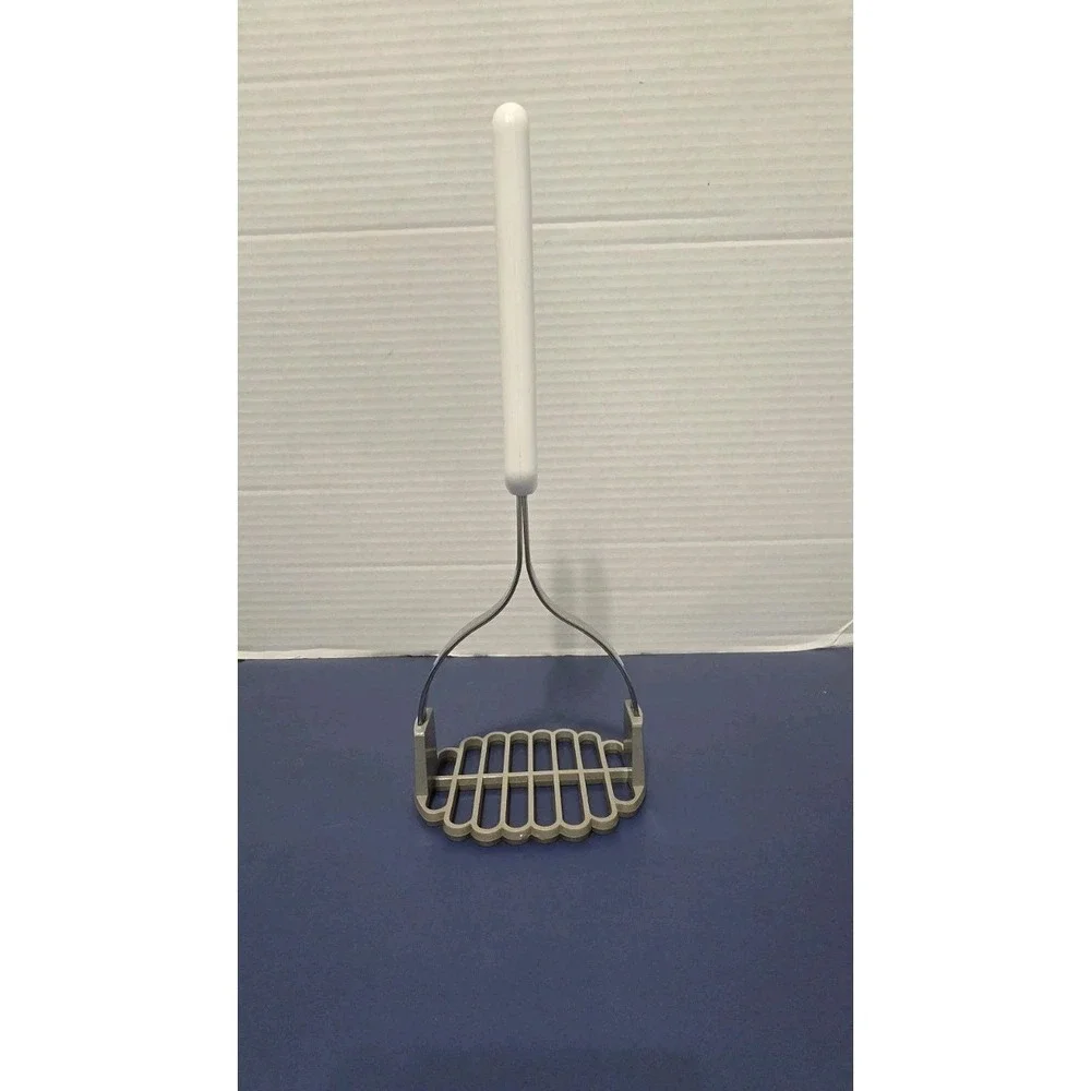 Vintage Bonnie Masher White And Grey Perfect Condition Made In USA